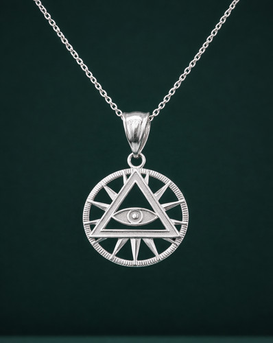 Sterling silver all seeing - sterling, all-seeing-eye