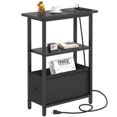 Narrow side table charging - narrow,