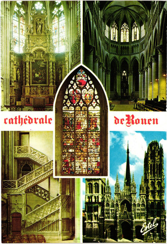 Vintage rouen france notre - rouen,