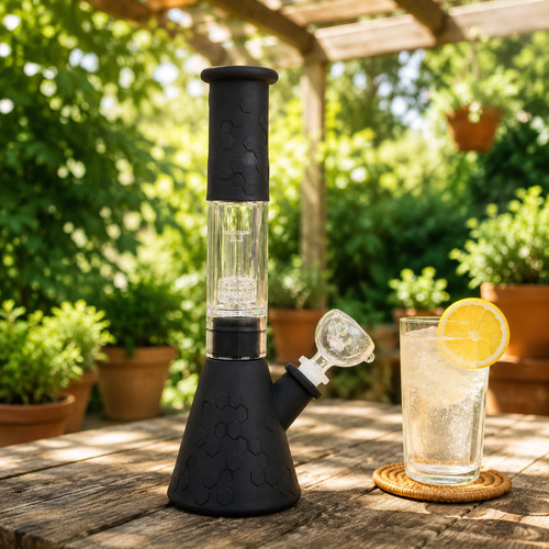 Heavy duty glass bong - duty,