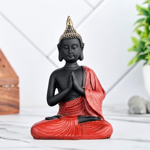 Buddha statue red black - buddha,