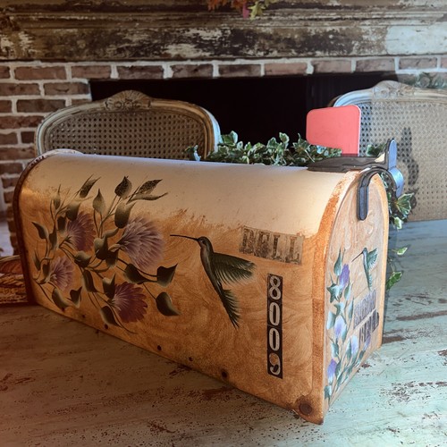 Vintage rural metal mailbox - vintage,