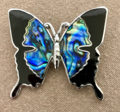 Vtg butterfly brooch - vtg,