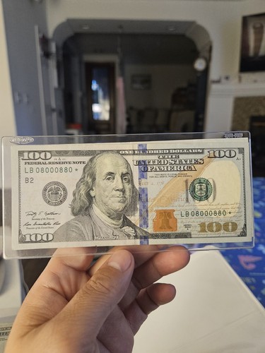 100 dollar bill - $, *star