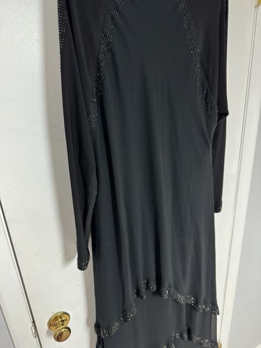 Black beaded beautiful abaya - beautiful,