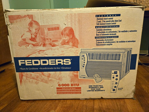 Fedders 6000 btu 115v window - fedders,