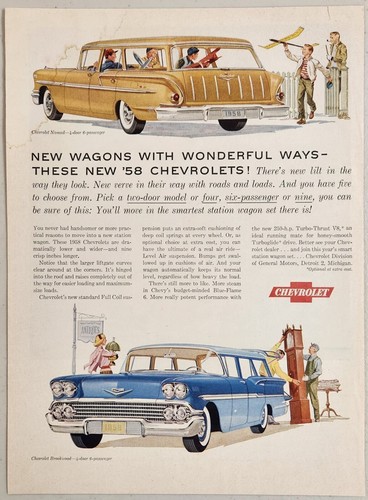 1958 print chevrolet nomad - print,