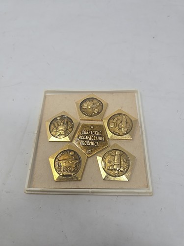 Rare vintage soviet pin set - soviet,