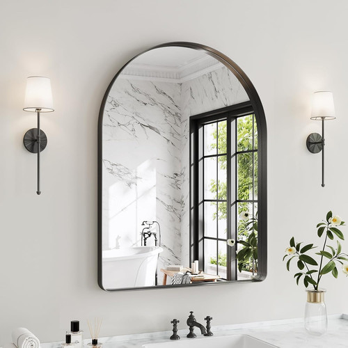 X36 arched black bathroom - 30"x36",