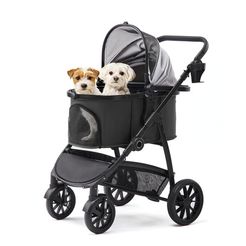 Pet stroller for medium - 3-in-1,