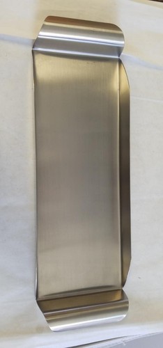 Stainless steel serving tray - steel,