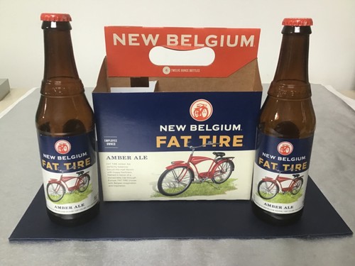 Empty new belgium fat tire - empty,