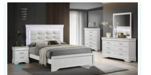5pc modern led - modern, queen
