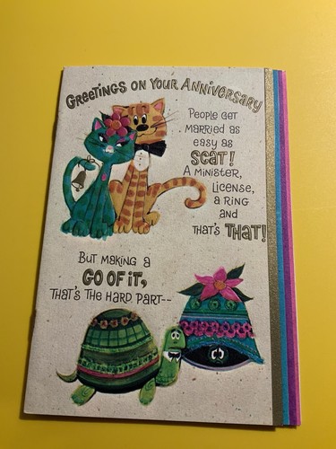 Greetings anniversary cats - anniversary,