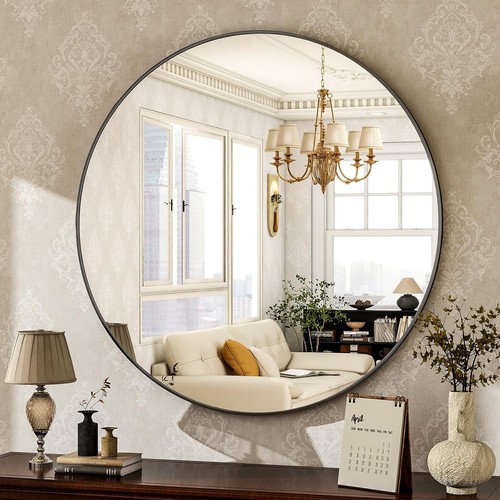 24inch round mirror - round, wall