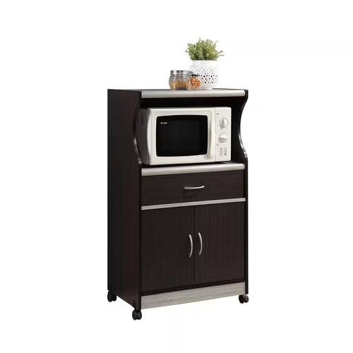 Grey microwave cart with - grey,