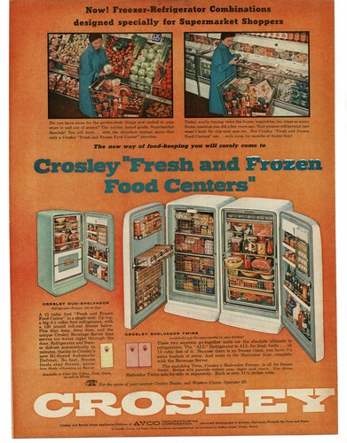 1956 crosley shelvador - crosley,