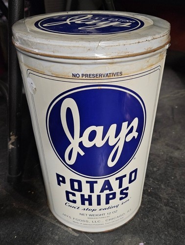 Nos jays potato chips - nos, tin