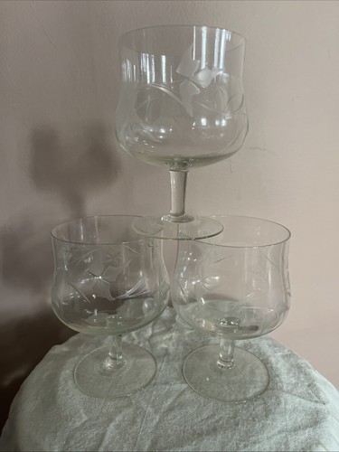 Vintage etched crystal - vintage,