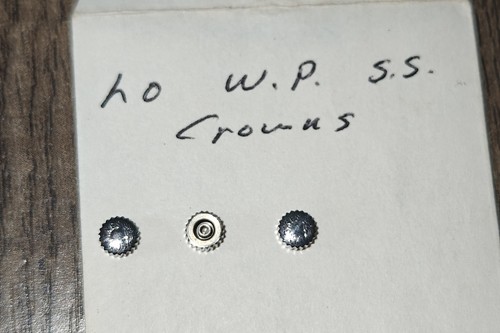 Longines steel crown - steel, old