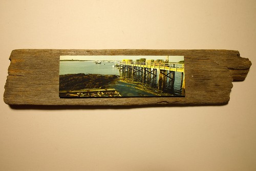 Driftwood mounted seascape - driftwood,