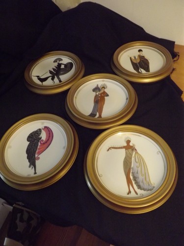 House erte porcelain plates - house,