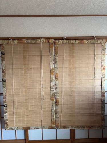 Japanese vintage bamboo sudare - japanese,