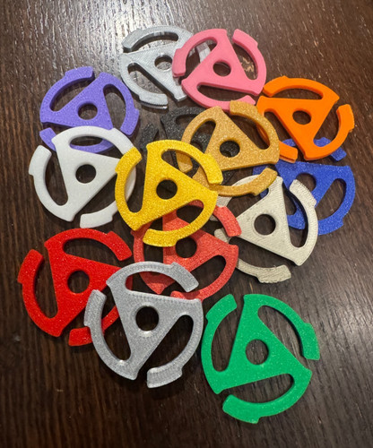 Rpm vinyl record - 45, adapters