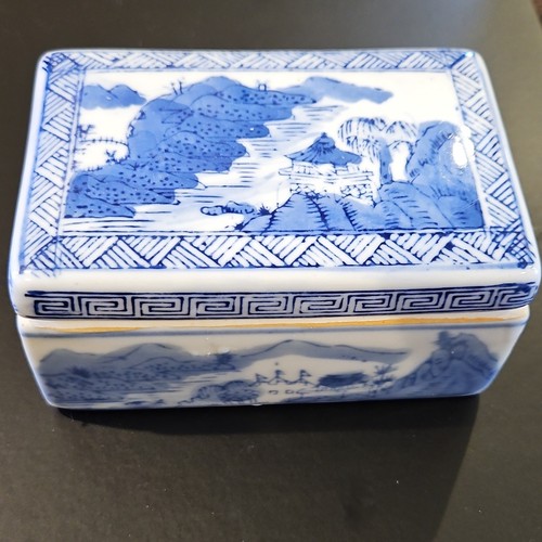 Blue white glazed - glazed, porcelain