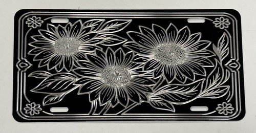 Tooled leather floral - leather,
