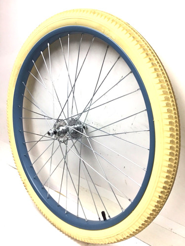 Bicycle front blue wheel - blue,