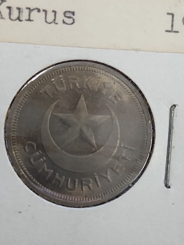 1938 turkey kurus - turkey, copper