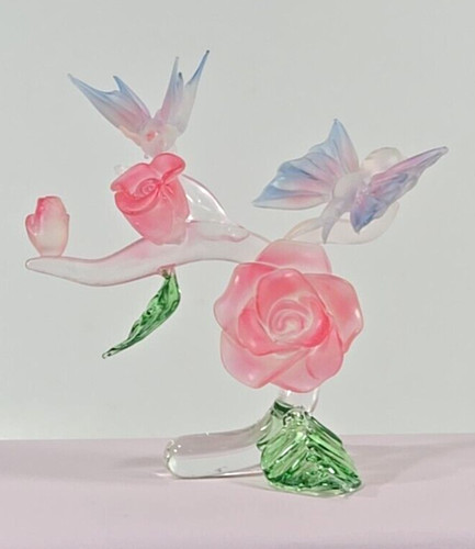 Blown glass butterflies on - 4",