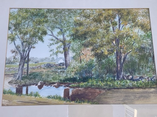 Vintage original landscape - vintage,