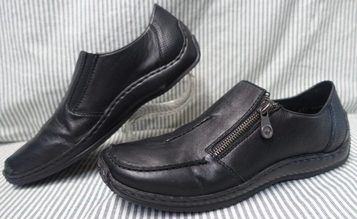 Rieker mint black - rieker~mint!!~black, leather