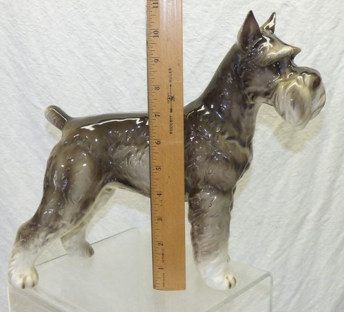 Vintage schnauzer dog figurine - vintage,