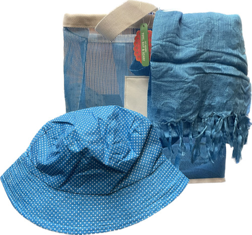 Piece blue scarf beach - 3-piece,