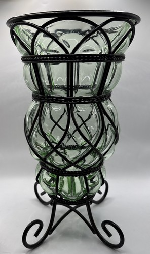 Vintage hand blown caged - hand,