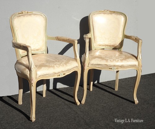Pair vintage french provincial - pair,
