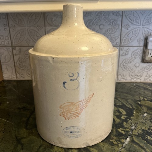 Antique red wing gallon - wing, jug