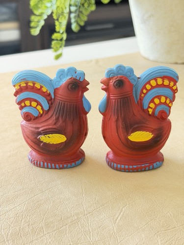 Vtg 50s terracotta salt - salt, &