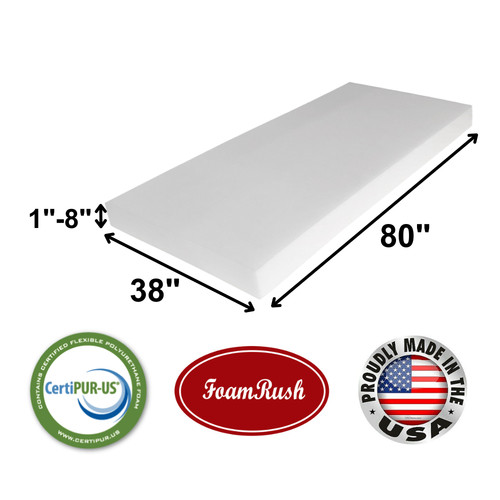 Twin foam mattress - xl, 38x80