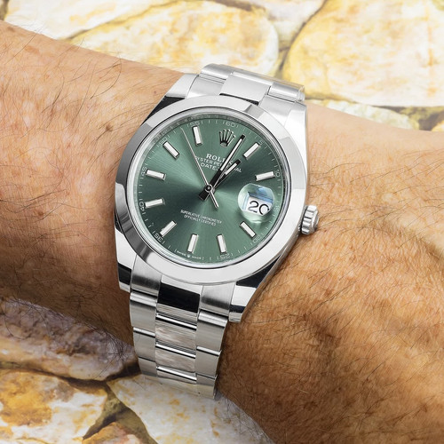 Rolex datejust 41mm green - datejust,