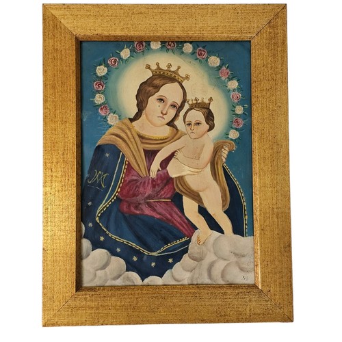Antique vintage retablo - antique,