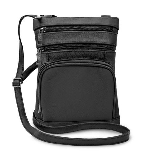 Real leather shoulder bag - leather,