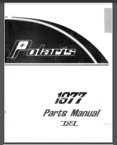 1977 polaris snowmobile - 1977,