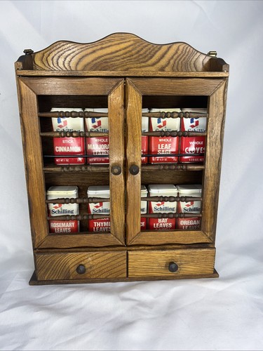 Vtg mcm wood - spice, rack
