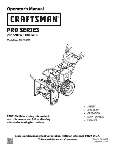 Owner manual sears - owner’s,