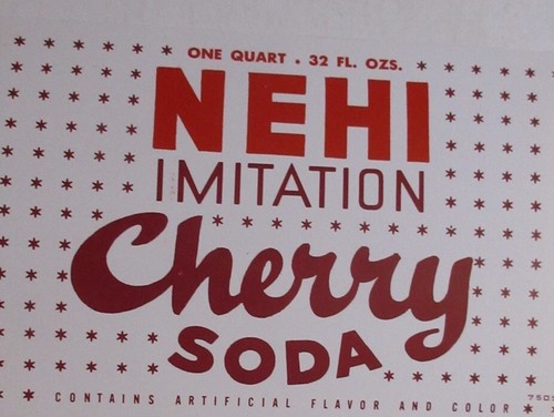 Vintage soda pop - , label