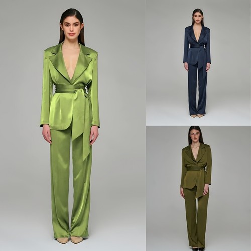 Silk satin women suits - women's, 2pcs